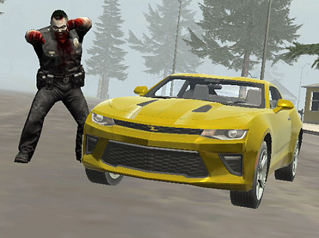Suburbs Zombie Driving gameplay