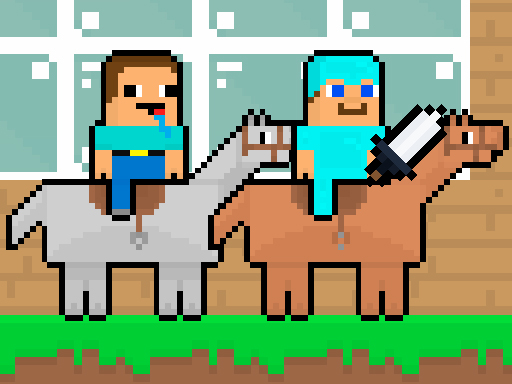 Noob vs Pro HorseCraft gameplay